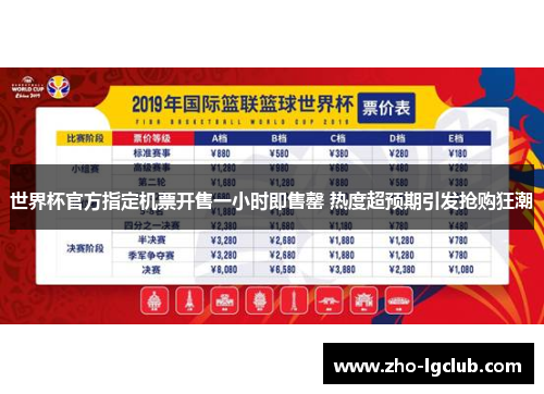 世界杯官方指定机票开售一小时即售罄 热度超预期引发抢购狂潮